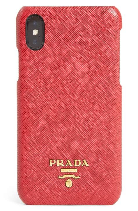 Prada Leather iPhone XS Max Case on SALE 